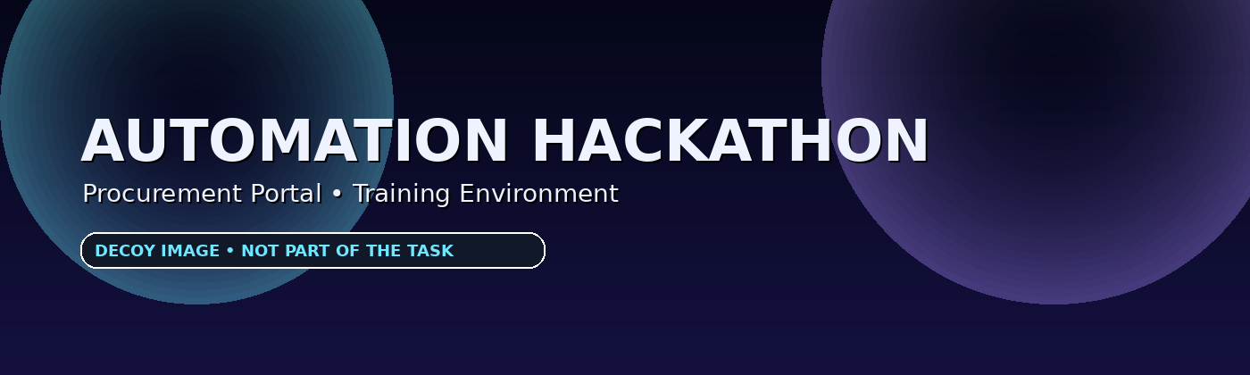 Automation Hackathon (decoy)